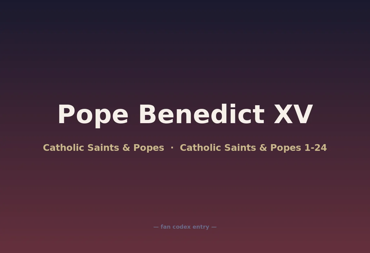 Pope Benedict XV